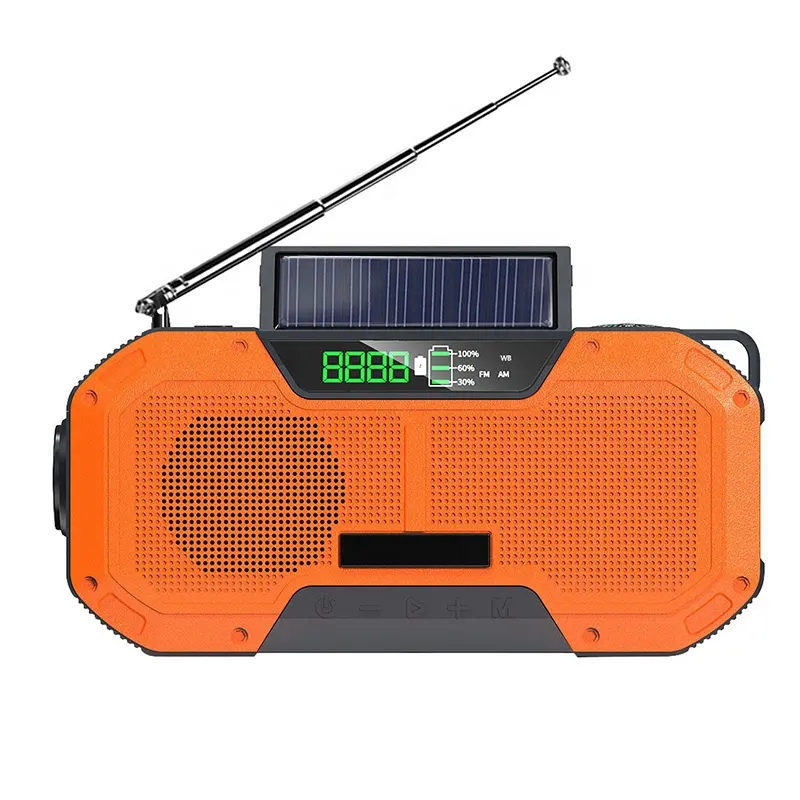 Amazon Torch 3 In 1 generatore a manovella di emergenza Wind Up Radio solare alimentata a dinamo Fm/am ER20PRO