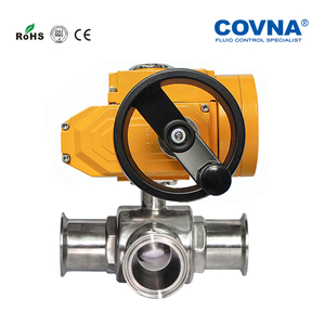 วาล์วควบคุมอัตโนมัติแบบมีมอเตอร์สำหรับอาหารเกรด COVNA พร้อมตัวกระตุ้นไฟฟ้าแบบสุขภัณฑ์ วาล์วบอลแบบมีมอเตอร์ - Product Image 4