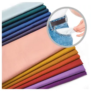 woven plain poplin china fabrics manufacturers coat lining fabric import polyest