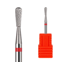 Professionnel 3/32 "poire Sharp Bit cuticule propre carbure clou lime électrique fraise