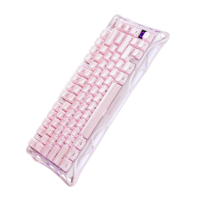 GravaStar Mercury K1 Magnesium Alloy Mechanical Keyboard 75% Layout Tri-mode Wireless Gaming Keyboard with Gasket Mount