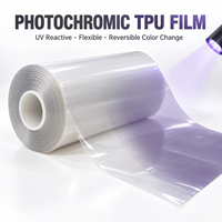 Film TPU Fotokromik Transparan yang Diaktifkan UV, Berubah Warna, Fleksibel, dan Dapat Dibalik