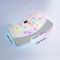 Duelpad Zen16 Leatheroid Ergonomique Hitbox pour PC Fighting Stick Clavier pour PS4/Switch/Steam Accessoires de jeu