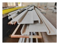 Profil en C en fibre de verre haute résistance / Canal en PRV pour escaliers et échelles / Formes structurelles en fibre de verre