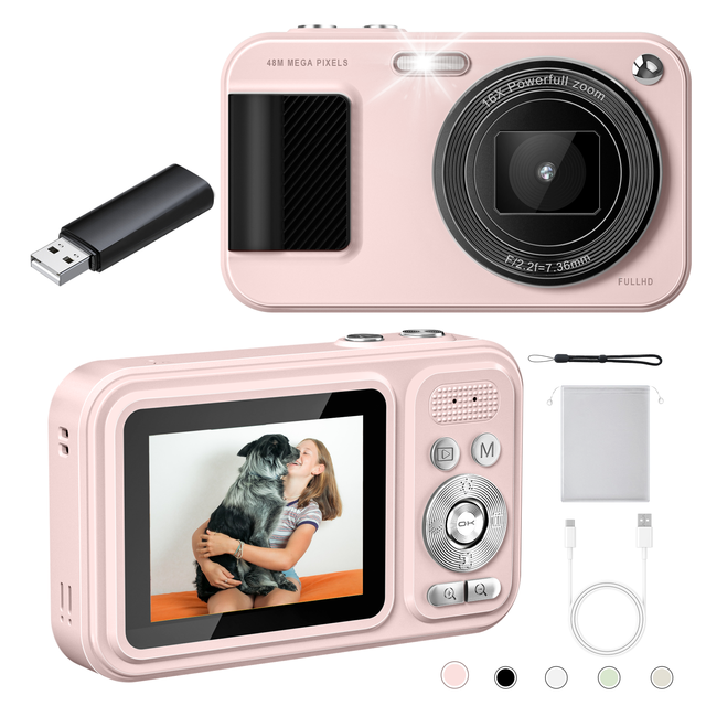 Compact 2K HD Point-and-Shoot Digital Camera for Photography