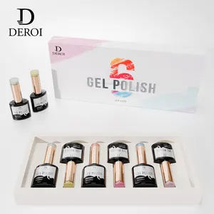 gel polish oem manufacture custom 6 Colors uv gel nail polish set 8ml bottles private label custom logo gel uv polish