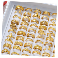 Luxuriöser Damen-Ring aus Edelstahl, 18 Karat vergoldet, mit grünem Zirkon und Herz, Hawai-Schmuck für Mädchen