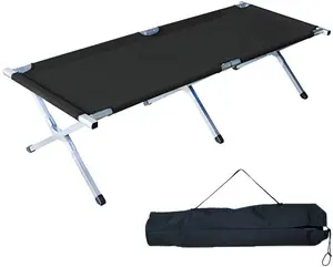 Durable Steel Or Aluminum Folding Camping Bed