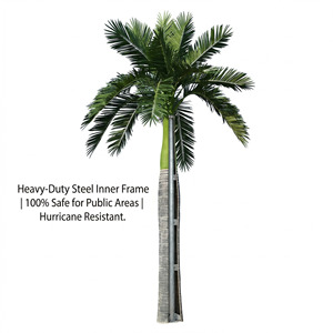 Árboles de coco falsos grandes resistentes a los rayos UV, palmera artificial grande, plantas de decoración de boda para festivales reutilizables - Product Image 3