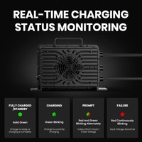 Chargeur de batterie au lithium LifePO4 14,6 V 30 A, étanche IP67, pour remorque, camping-car, SUV, bateau, chargeur de batterie 12 V 12,8 V Lipo Li-ion LifePO4