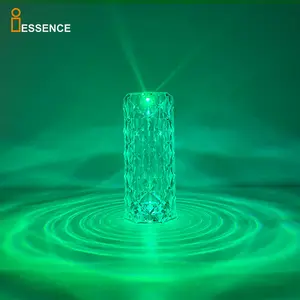 İskandinav elmas restoran şarj edilebilir dokunmatik kontrol işık Modern lüks kristal masa lambası lampe de masa led tr cristal