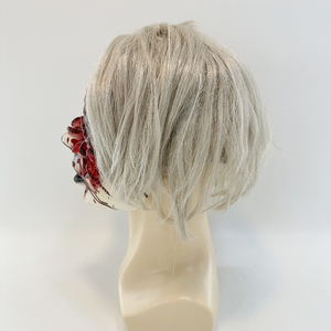 Scary Witch Bloody Ghostly Girl Disfraz Látex Horror <span class=keywords><strong>Payaso</strong></span> Sierra Máscara Horror Jigsaw Show Juego de rol Mascarada Fiesta Máscara de látex - Product Image 4