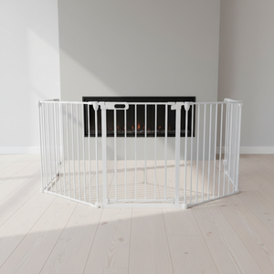 Barrière de sécurité pliable en métal pour cheminée, avec fermeture automatique, en 5 panneaux, pour la protection des bébés de 0 à 4 ans - Product Image 3