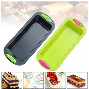 Moule à pain long en silicone pour gâteaux, brownies, cheesecakes - Ensemble d'ustensiles de cuisson - Product Image 3