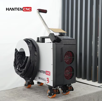 Machine de nettoyage au laser pulsé 500W, refroidie par air, portable, pour l'élimination de la rouille et de la peinture sur les surfaces métalliques et en bois, nettoyeur laser à fibre