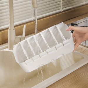 Wholesale Plastic Under Sink Storage Rack Basket Kitchen Wall-mounted Pull Out Cabinet <b>Drawer</b> Basket Organizers - Product Image 1