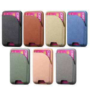 Tarjetero Multifuncional de Cuero PU, Cartera Magnética Delgada y Portátil con Clip de Cierre y Soporte para Teléfono para iPhone - Product Image 4