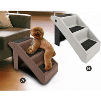 Escabeau pliable en plastique pour petits chiens et animaux âgés, avec marches antidérapantes pour lit, canapé et lieux surélevés