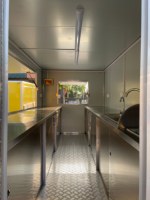Vente Flash : Camion de restauration mobile Dream Fly FN-160TT 13 pieds avec certification CE DOT, friteuse et four intégrés, idéal pour café, pizza et hot-dogs