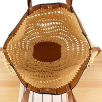 Nouveau sac fourre-tout à bandoulière tressé à la main grande capacité, style rétro européen et américain, idéal pour les sorties décontractées et les escapades en bord de mer