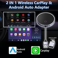 Adaptateur sans fil CarPlay et Android Auto Fuallwin pour voitures avec CarPlay filaire d'usine, connexion automatique