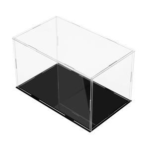 Caja transparente de Material acrílico de alta calidad, tamaño personalizado y logotipo, caja de almacenamiento de regalo