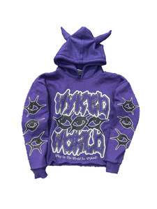 Großhandel Männer Sweatshirt Benutzer definierte 3d Puff Print Logo Baumwolle Hoodies Übergroße Pullover Unisex Pullover Benutzer definierte Siebdruck Hoodie - Product Image 6