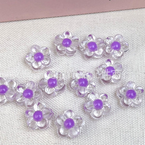 <b>Flower</b> Shape Acrylic Beads 12mm For <b>Bracelet</b> Making DIY Jewelry Accessories - Product Image 2