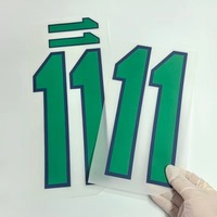 Impression personnalisée en gros de lettres, motifs plastisol, autocollants, logos, transferts thermocollants, numéros pour maillots de football, t-shirts et vêtements