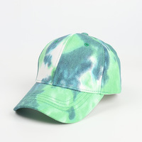 Gorra de Béisbol de 6 Paneles con Estampado Tie Dye, Gorra Deportiva Unisex Vintage con Degradado, Logotipo Personalizado