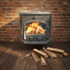 Bestfire Factory Direct Freestanding Modern Cast Iron Wood Burning Stove for Villa Living Room 6KW Heat Output <strong>EN13240</strong> Certified - Product Image 4