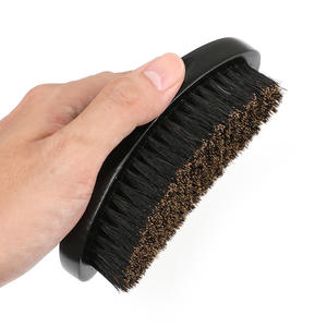 <span class=keywords><strong>Brosse</strong></span> à barbe moyenne dure à manche long pour homme brosses à cheveux en bois 360 vagues avec emballage personnalisé - Product Image 5