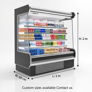 Frigorifero di Alta Qualità per Esposizione Bevande, Refrigeratore con Porta in Vetro, Attrezzatura di Refrigerazione - Product Image 4
