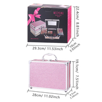 Palette de maquillage multifonctionnelle Miss Rose : fard à paupières naturel, poudre de contour, blush, crayon à sourcils, gloss à lèvres