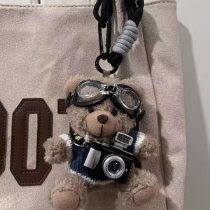 Llavero de Peluche con Forma de <span class=keywords><strong>Oso</strong></span> Teddy con Cámara Creativa, para Bolsa, Mochila, Llaves de Coche - Product Image 4