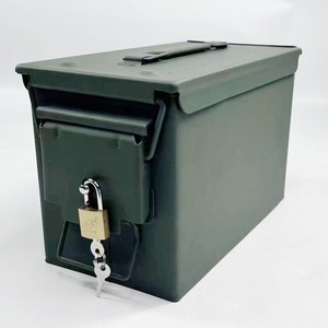 Nhà Máy Kim Loại Thép Hộp Đạn Chiến Đấu An Toàn Đạn Lon Không Thấm Nước Tùy Chỉnh Hộp Mực - Product Image 4