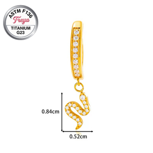 <span class=keywords><strong>Piercing</strong></span> per <span class=keywords><strong>ombelico</strong></span> in titanio 14G ASTM F136 con ciondolo a forma di serpente, anello per <span class=keywords><strong>piercing</strong></span> <span class=keywords><strong>all</strong></span>'<span class=keywords><strong>ombelico</strong></span> ipoallergenico con zircone. - Product Image 5
