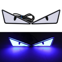 Universal LED Devil Eyes Systèmes d'éclairage de moto 6000K Température de couleur Cross-Border Triangulaire Plaque d'immatriculation Vis Lumière