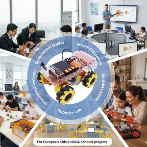 Kit Profesional de Aprendizaje Artificial K210 con Ruedas Mecanum para Educación STEM, Programación en Escuelas Secundarias - Product Image 3