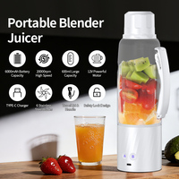 Draagbare USB-oplaadbare snoerloze mini smoothie mixer fruitshake fles voor sportschool, keuken, reizen, cadeau