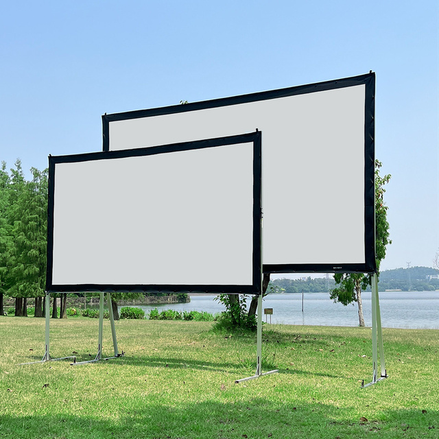 SCREEN PRO 144 Inch Outdoor Indoor Projector Screen 16:9 4K HD Portable Rear Front Projection Movie Screen