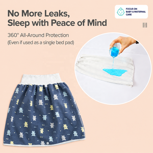 En gros, protège-salopette imperméable en coton pour bébé, protège-matelas pour nouveau-né, culotte d'apprentissage de la propreté de nuit, anti-fuite, réutilisable, OEM, marque privée - Product Image 3