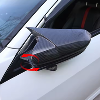 Coque de protection de rétroviseur en fibre de carbone pour Honda Civic 10ème génération Niujiao, nouvelle coque de protection de rétroviseur Civic