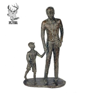 Ottone bronzo <span class=keywords><strong>padre</strong></span> <span class=keywords><strong>di</strong></span> <span class=keywords><strong>famiglia</strong></span> e la madre dei bambini statua in scultura per la decorazione esterna - Product Image 3