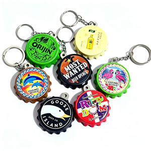 Décapsuleur personnalisé en forme de bouchon de bouteille de bière avec porte-clés – Cadeaux promotionnels créatifs pour fêtes, bars et mariages - Product Image 4