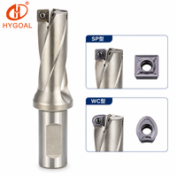 Forets en U indexables en acier HYGOAL H13 avec plaquettes remplaçables, types 3D/4D/5D SP/WD, pour perçage CNC du métal