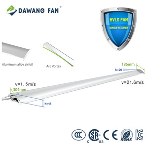 Chất Lượng Cao 7.3M (24ft) Hợp Kim Nhôm Hvls <span class=keywords><strong>Fan</strong></span> Thêm Lớn Luồng Không Khí Lưỡi Thép Không Gỉ Cho Các Ngành Công Nghiệp Trang Trại Pmsm Quạt Trần - Product Image 4