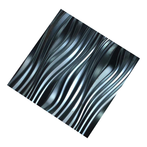 304 316 poli Ba 6K 8K motif en relief 0.8mm 1.0mm feuille de couleur de lin en acier inoxydable 4*8 pour la Surface de Fabrications de cuisine - Product Image 4