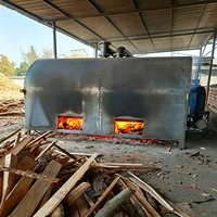 Horno de Carbonización Horizontal con Descuento, Máquina para Hacer Carbón Vegetal de Biomasa, Máquina Industrial para la Fabricación de Carbón