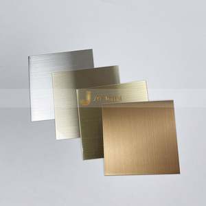 LL181 201 304 316 Hairline Finished Polished 2B Plate Brushed Stainless Steel <b>Sheet</b> in Gold Color Bending & Cutting Services - Product Image 3